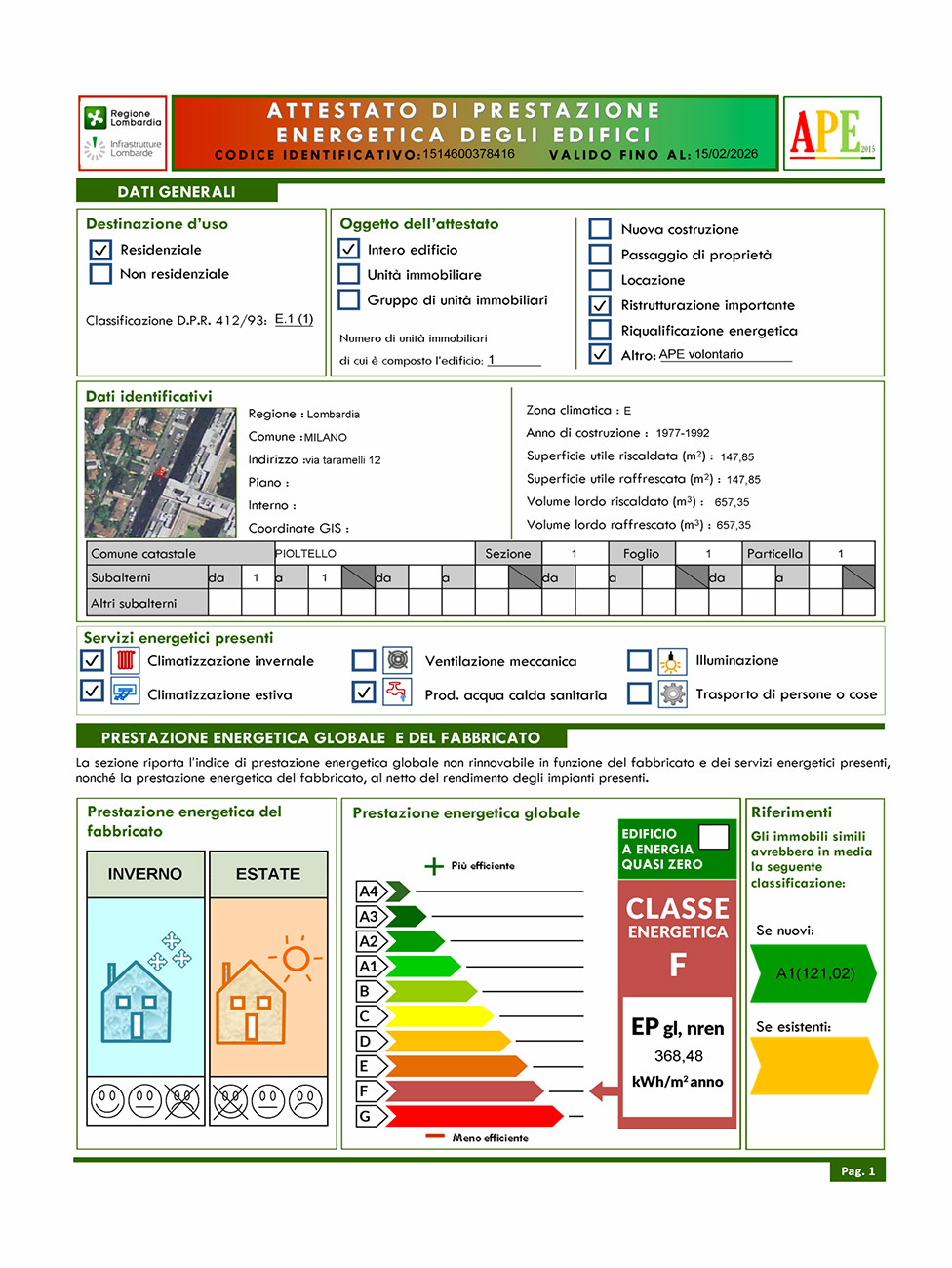 Certificazione energetica